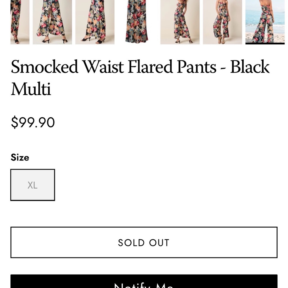 Floral Wide Leg Pants - Picture 8 of 9